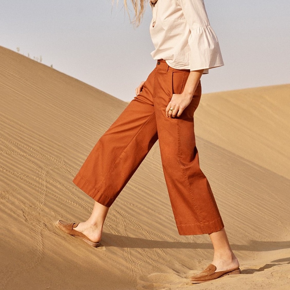Madewell Langford Crop Wide Leg Pants